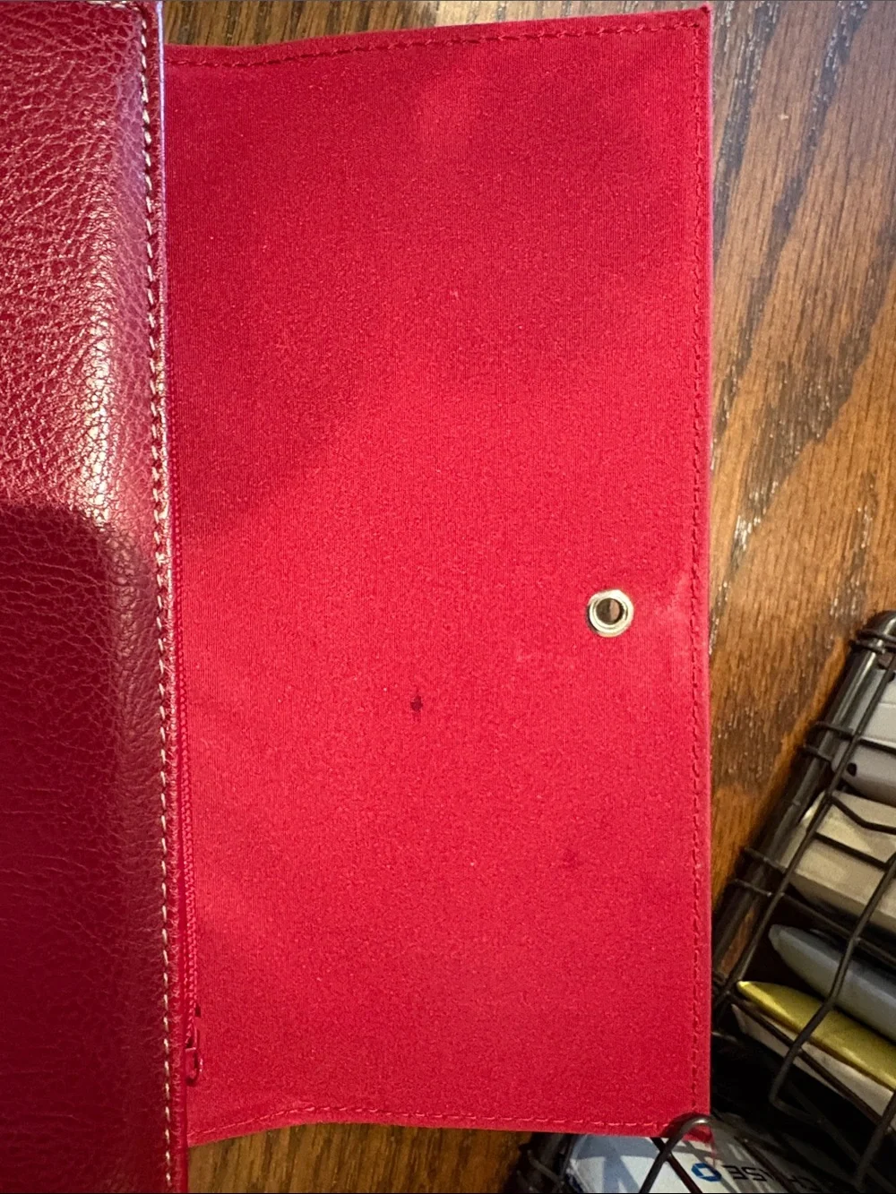 Red Leather Women's Wallet - Liz Claiborne